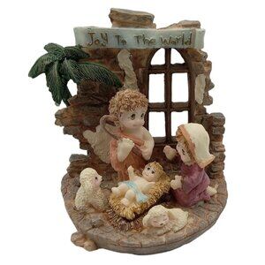 Dreamsicles Joy To The World Polystone Christmas Nativity HTF Collectible Figur